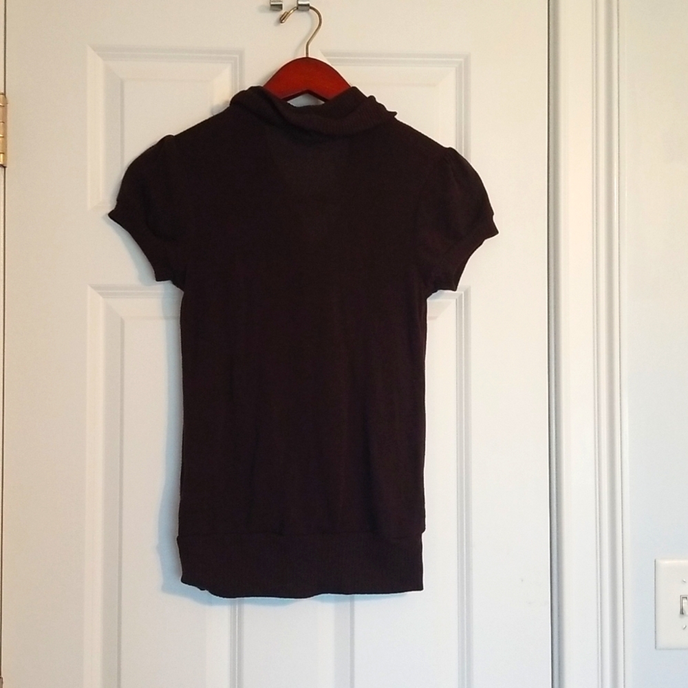 Brown Cowl Neck Top, Size Small, Brand- Active Basic - Picture 3 of 3